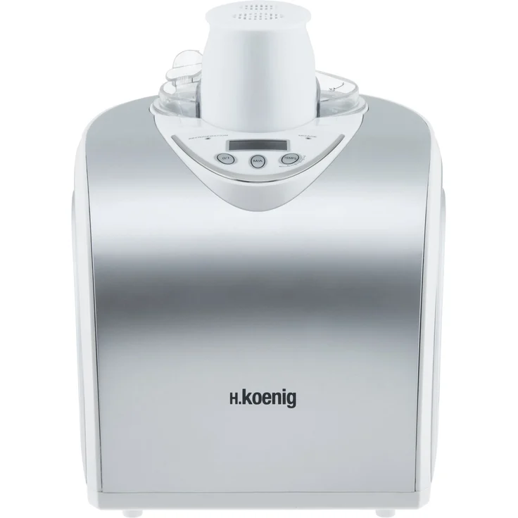 H.Koenig professionelle Eismaschine HF180 - Elektrisch - 1 L - 135 W - Kühlfunktion - Schnelle Zubereitung - Eis, Frozen Joghurt und Sorbet