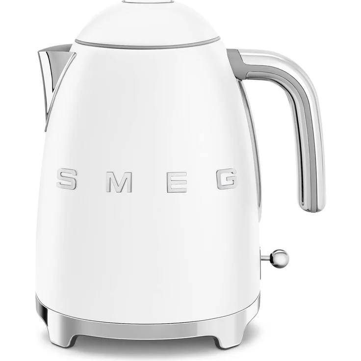 SMEG KLF03WHMEU Edelstahl-Wasserkocher, 2400W, 1,7L Volumen, weiß matt – Bild 1