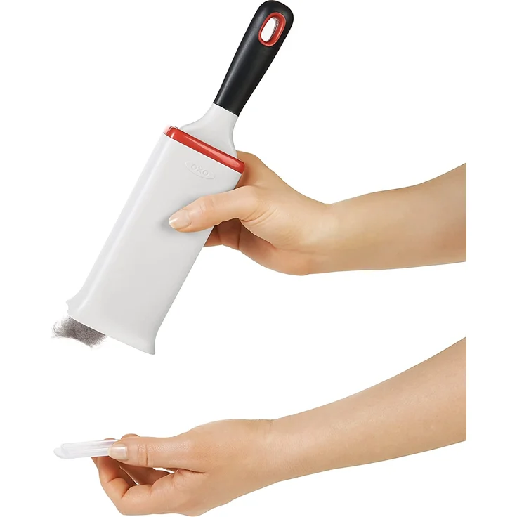 OXO Good Grips FurLifter Selbstreinigende Kleiderbürste, Plastik, weiß – Bild 7