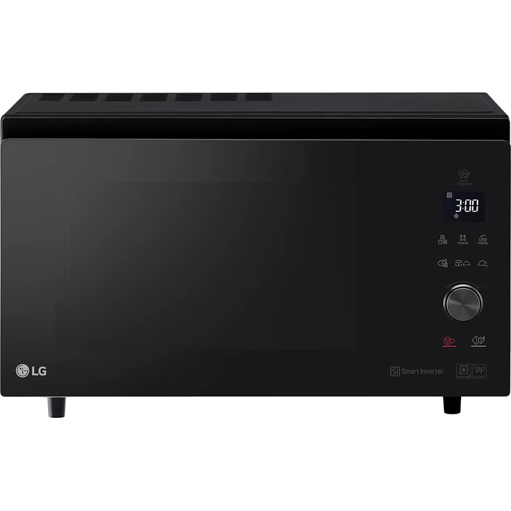 LG MJ3965BPS 4-in-1 Mikrowelle mit Grill und Heißluft, Standgerät, 39 Liter Garraum, 1350 Watt, schwarz – Bild 1