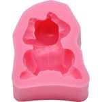 DeColorDulce Backform 3D, Motiv Bebe, Silikon, Pink, 7 x 5 x 3 cm