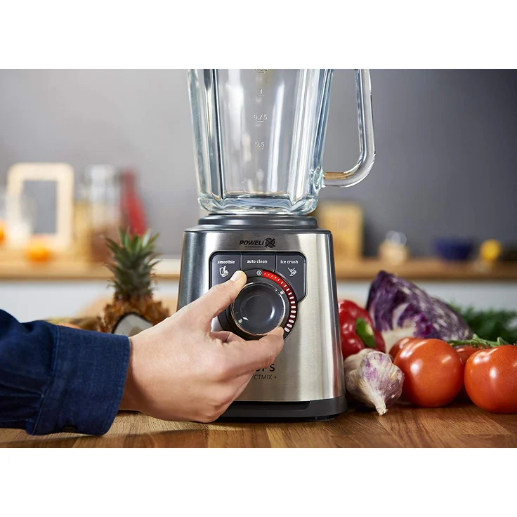 Krups KB403D Perfectmix+ Hochleistungsstandmixer, 1.200W, 28.000 UpM, 2L Glasbehälter, 3 Programme, Powelix- Technologie, dunkelgrau – Bild 4