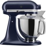 KitchenAid Artisan 5KSM175PSEIB Küchenmaschine mit Direktantrieb, 300 W, Edelstahlschüssel 4,8 L, tintenblau, Serie: 5KSM175PS