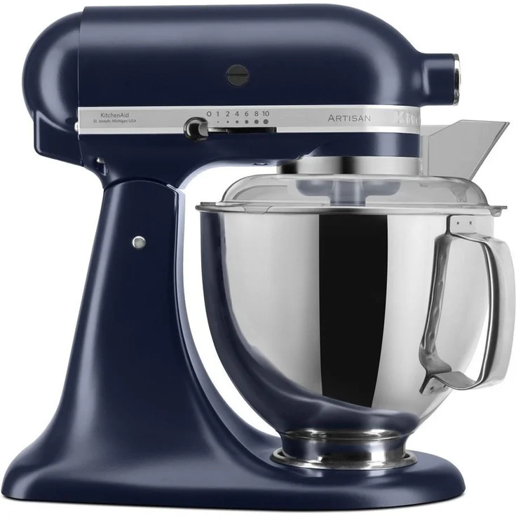 KitchenAid Artisan 5KSM175PSEIB Küchenmaschine mit Direktantrieb, 300 W, Edelstahlschüssel 4,8 L, tintenblau, Serie: 5KSM175PS – Bild 1