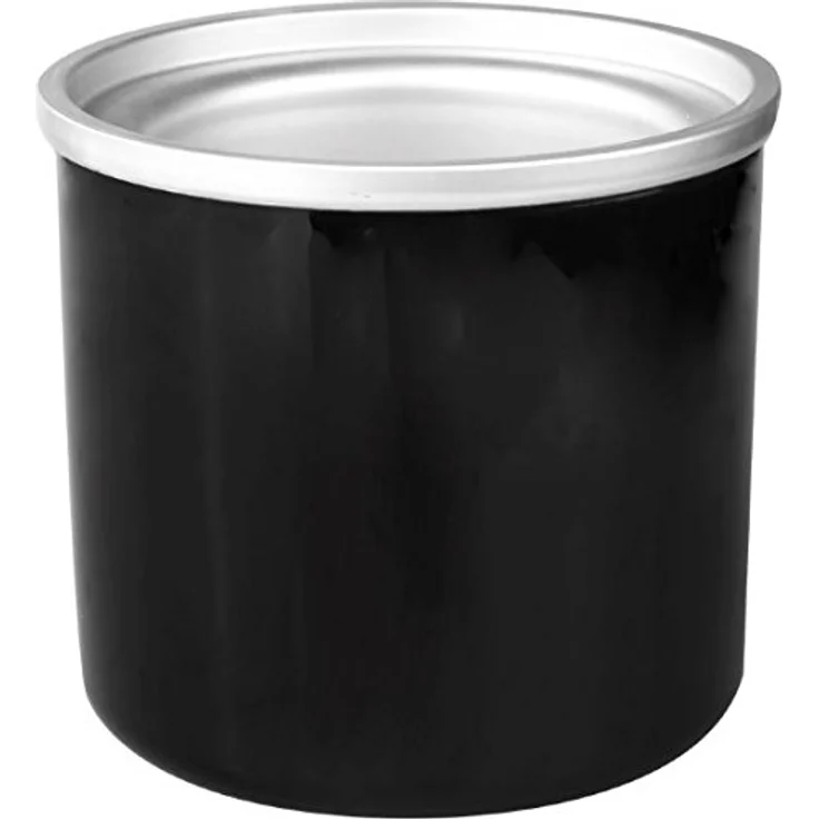 Gino Gelati GG-12W Digitale Edelstahl Eismaschine, Frozen Yogurt Maschine, 1,5 Liter, LCD-Display, inkl. Messbecher, silber, schwarz – Bild 6