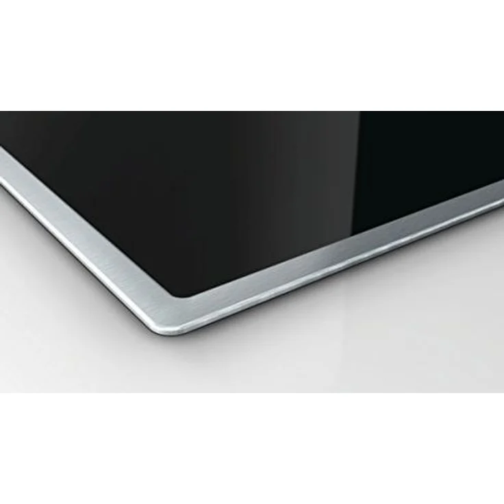 Siemens ET845HH17,Kochfeld, Einbaugerät, Glaskeramik, Autark ja, Betriebsart elektrisch, Anzahl Kochstellen 4, Edelstahl Rahmen aufliegend, touchVontrol, Bratzone, schwarz – Bild 5