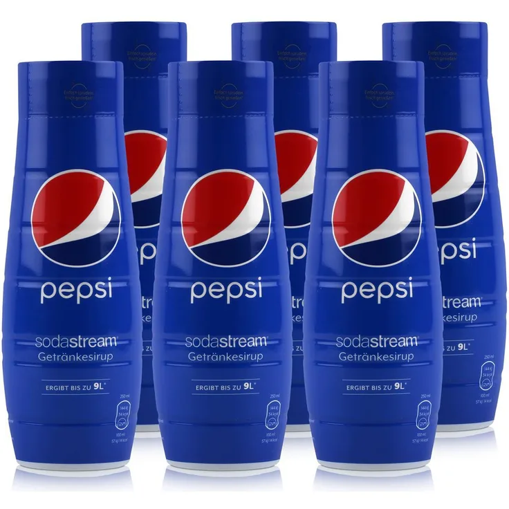 SodaStream Getränke-Sirup Softdrink Pepsi 440ml, 6er Pack