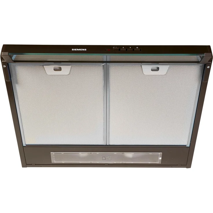 Siemens iQ100 LU63LCC40, Motorhaube, Standard, Breite: 60 cm, Tiefe: 48.2 cm, Absaugung und Rückführung (mit zusätzlichem Rückführungsset), braun – Bild 4