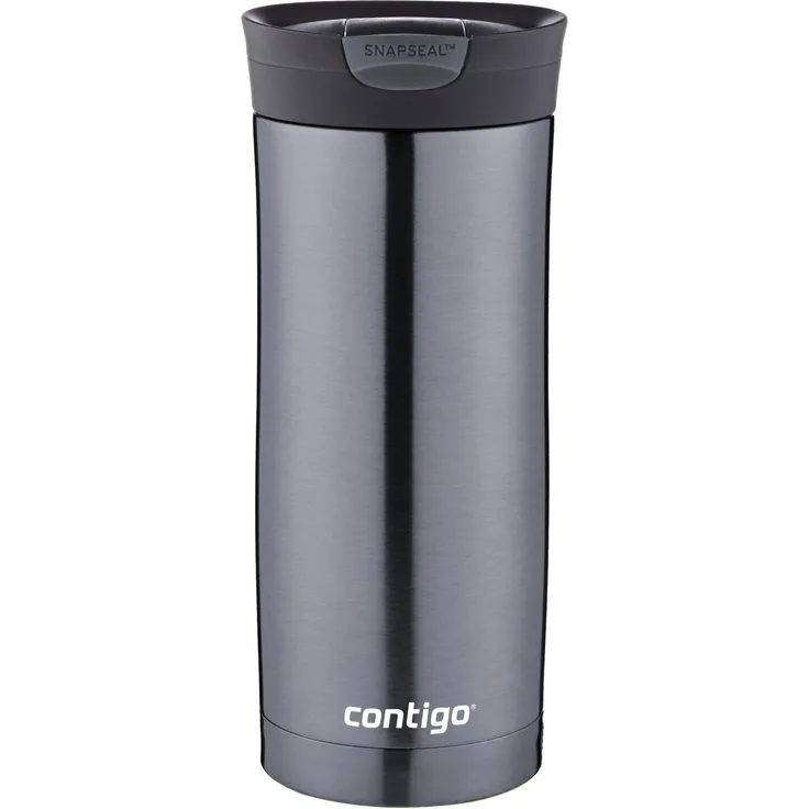 Contigo Thermobecher Huron Snapseal, Edelstahl Isolierbecher, Kaffebecher to go, auslaufsicher, spülmaschinenfester Deckel BPA-frei, 470 ml
