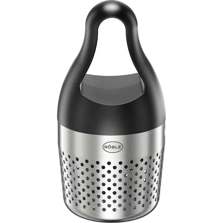 RÖSLE Aroma Ei, Hochwertiges Sieb mit Griff zum Mitkochen von Kräutern und Gewürzen, Tee-Ei, Aromaentfaltung, Spülmaschinengeeignet