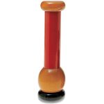 Alessi MP0210 Pfeffermühle aus Buchenholz, Holz, schwarz-rot-gelb, 18 x 9 x 12,5 cm, Einheiten, 1.0