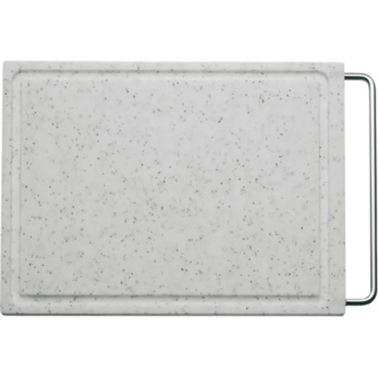 WMF Schneidebrett Tranchierbrett grau 36 x 27 cm rechteckig aus Kunsstoff mit Griff praktisch Saftrillen spülmaschinengeeignet leichte Reinigung hygienisch klingenschonend geschmacksneutral – Bild 1