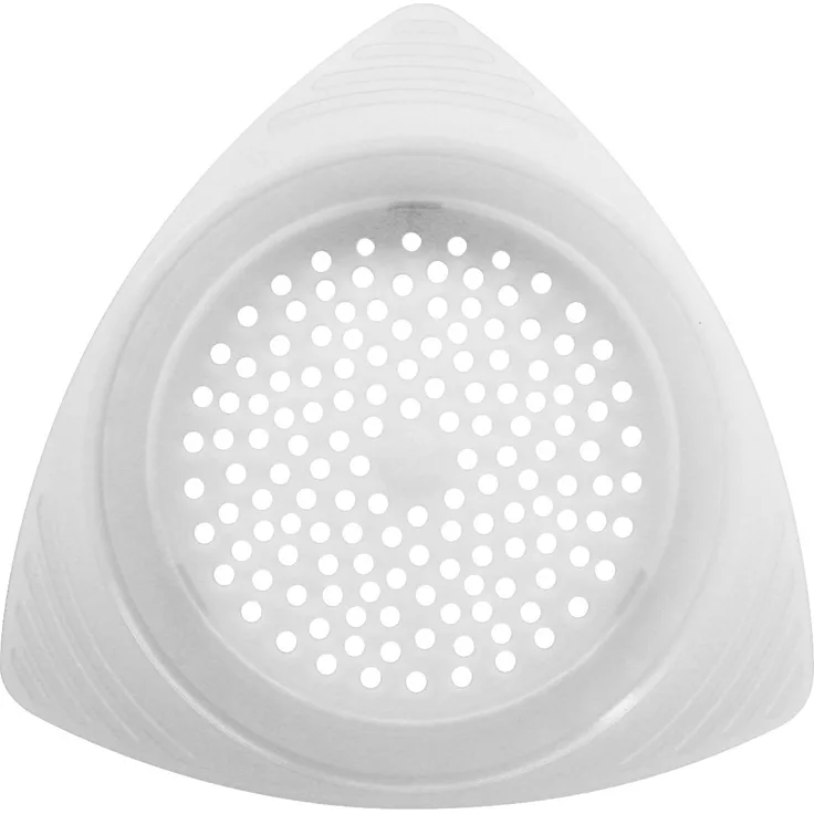 Fackelmann Abtropfsieb für Konserven, Seiher für Dosen, Abgießhilfe für Einmachgläser (Farbe: Weiß), Menge: 1 Stück