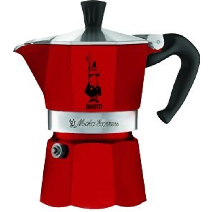 Bialetti Moka Express Red Espressokocher, Aluminium, rot, 1 Tasse – Bild 1