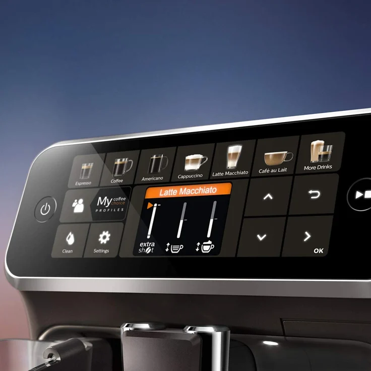 Philips 5400 Serie EP5441-50 Kaffeevollautomat, 12 Kaffeespezialitäten (LatteGo Milchsystem) Matt-Schwarz-Klavierlack-schwarze – Bild 9