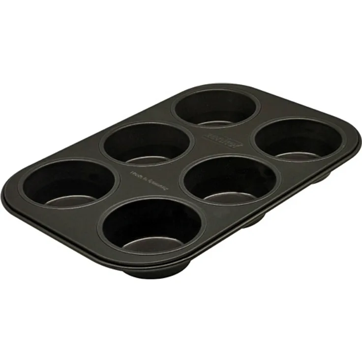 Zenker 6534 6er Muffinform Ø 7 cm , black metallic