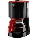Melitta 1017-09 Enjoy Filter-Kaffeemaschine, schwarz - rot