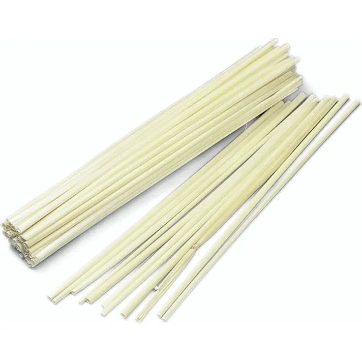 Strohhalme natur hell, 22 cm, 50 Stück