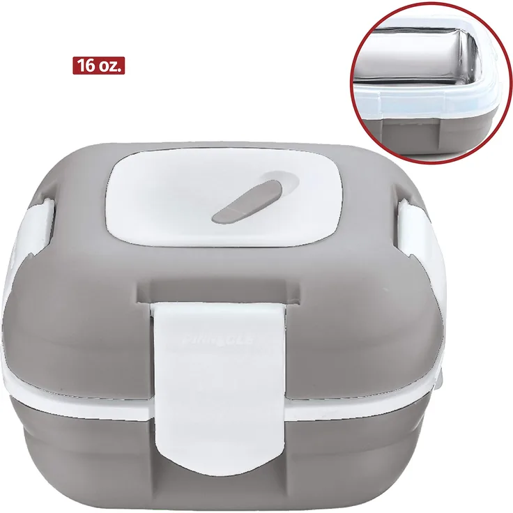 Pinnacle Lunch-Box für Erwachsene und Kinder, Gray White, 16 Oz, 454 g