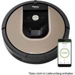 iRobot Roomba 966 Saugroboter App-Steuerbar 75 Min. Laufzeit 0,6 L schwarz