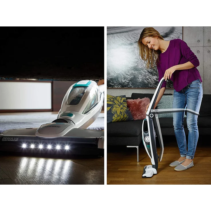 Leifheit Regulus PowerVac Akku Handstaubsauger 2in1, 40 min Akkubetrieb, Zyklon-Technologie, Akkuwechsel-Option, abklappbarer Griff – Bild 7