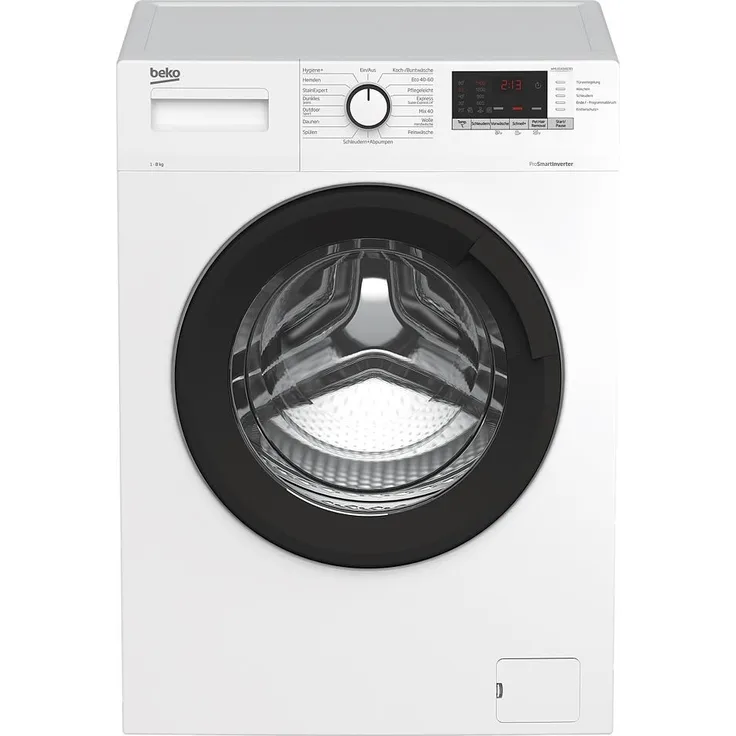 Beko WML81434EDR1, Frontlader-Waschmaschine, C, Fassungsvermögen 8 kg, Standgerät, Breite 60 cm, Trommelreinigung, Tierhaarentfernung