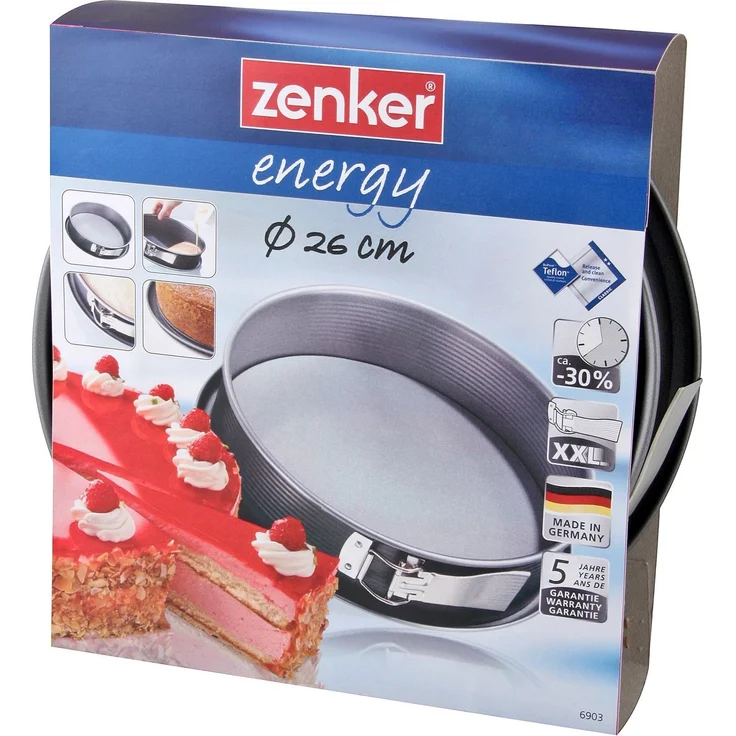 Zenker 6903 Springform mit Flachboden Ø 26 cm, energy – Bild 2