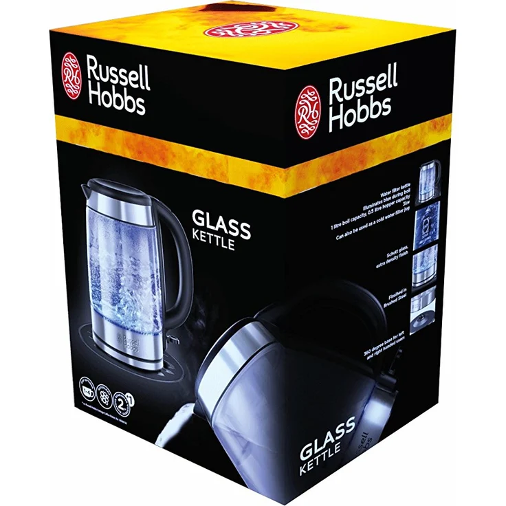 Russell Hobbs 21600-57 Wasserkocher aus Glas, 2200 Watt, 1,7 Liter  – Bild 3