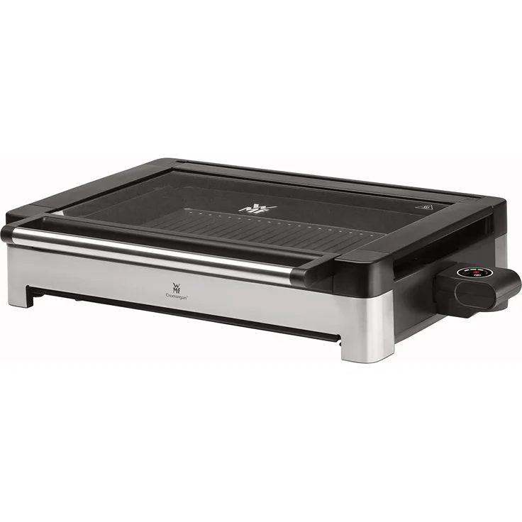 WMF Lono Elektro Tischgrill mit Glasdeckel, beschichtete Grillplatte, 2200 Watt, edelstahl matt – Bild 2