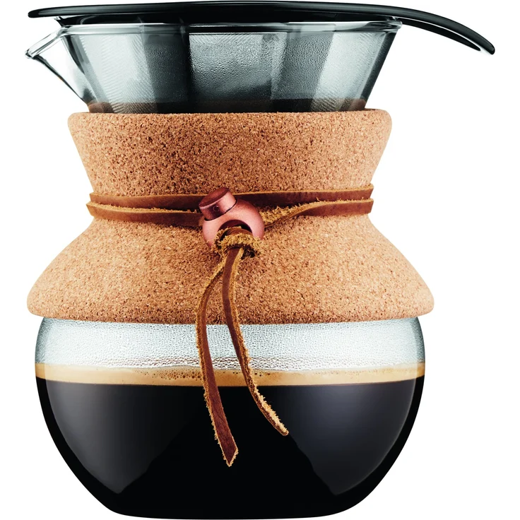 Bodum 11592-109 Pour Over Kaffeebereiter mit Permanentfilter 0,5 L, Mehrlagig, transparent, 13,8 x 11,5 x 15,4 cm – Bild 1