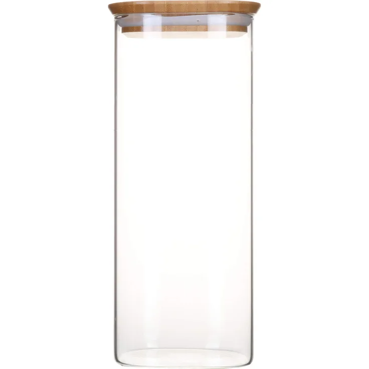Pebbly PKV-007 Vorratsdose, Natur, 2, 2 l, 11 x 11 x 30 cm