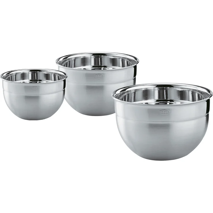Rösle Schüssel-Set 3-tlg. - Hohe Schüsseln aus Edelstahl - Edelstahl 18-10 - spülmaschinengeeignet – Bild 1