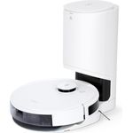 Ecovacs Deebot N8 Pro+ Saugroboter mit Wischfunktion und Absaugstation, TrueDetect 3D Technologie, 110 min Akkubetrieb, weiß