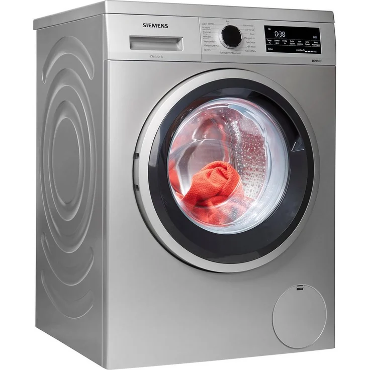 Siemens iQ500 WU14UTS0, Frontlader-Waschmaschine, C, Fassungsvermögen 9 kg, Standgerät, Display, Drehknopf – Bild 1