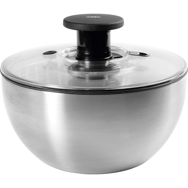 OXO Good Grips OXO Steel Salatschleuder, Stahl, Silber – Bild 1