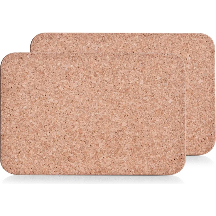 Zeller 02300 Kork-Untersetzer, 2-er Set 29.5 x 19.5cm