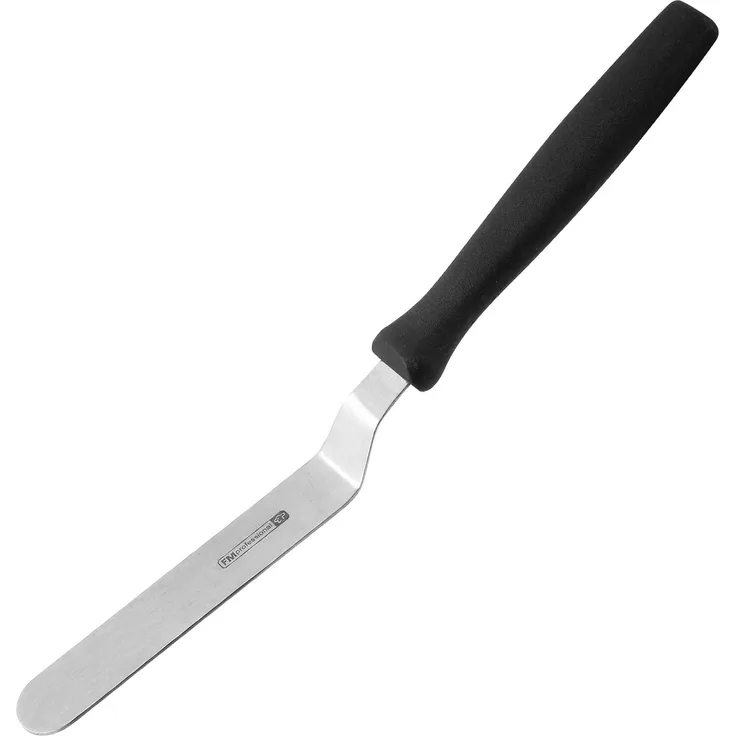 FMprofessional gewinkelt 22cm Konditorpalette, Polyethylene, schwarz 22.5x11.5x1.6 cm