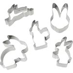 Zenker 5-tlg. Ausstecher Set Osterhase Ausstechform Keksausstecher Ostern