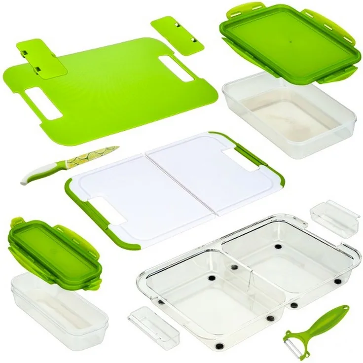 Genius 26281 Slice N Store Set 14-tlg. Schneid und Aufbewahrungssystem