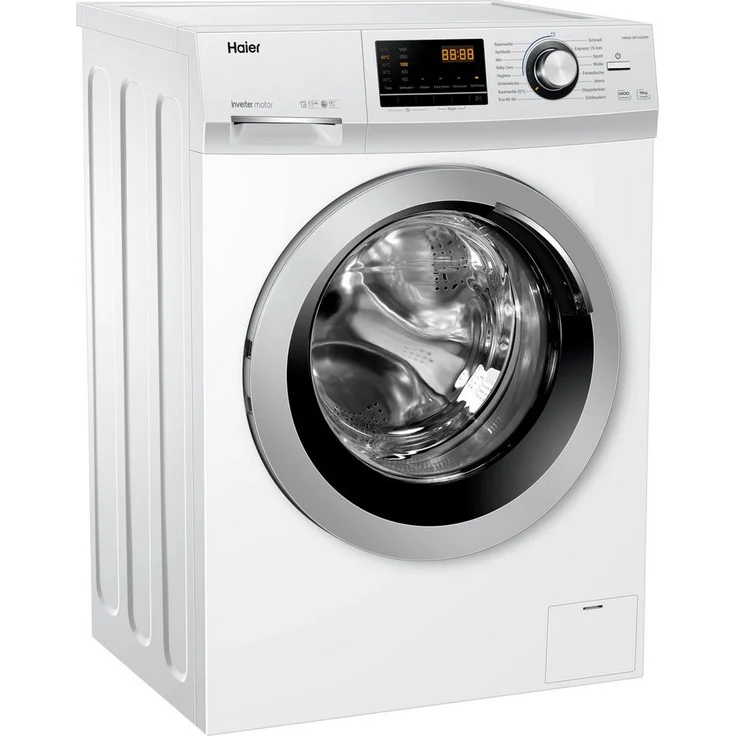 Haier HW90-BP14636N, Frontlader-Waschmaschine, A, Fassungsvermögen 9 kg, Standgerät, Breite 59,5 cm, Kindersicherung, Digital-Display – Bild 3
