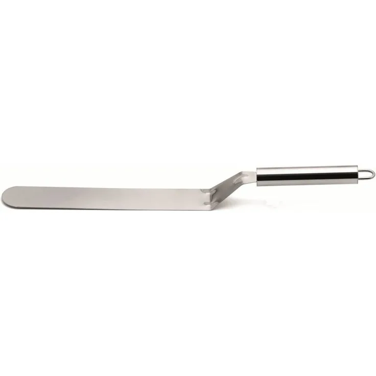 Weis Glasurpalette Abgewinkelt, Edelstahl, Silber, 37.5 x 3.5 x 0.8 cm