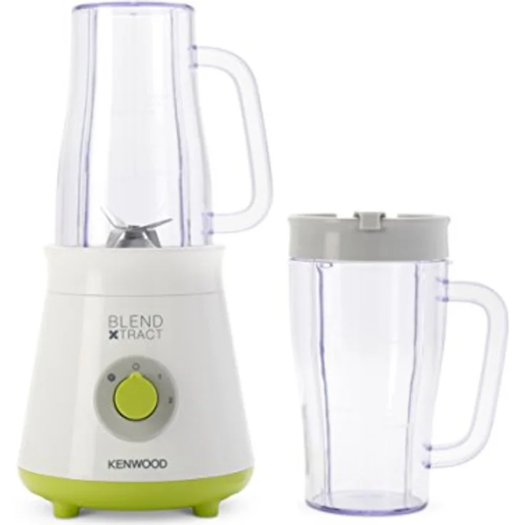 Kenwood Standmixer Smoothie 2 GO ? sb055wg (2 Geschwindigkeiten und Pulse, 2 Karaffen 0,5 Liter, Lock System)