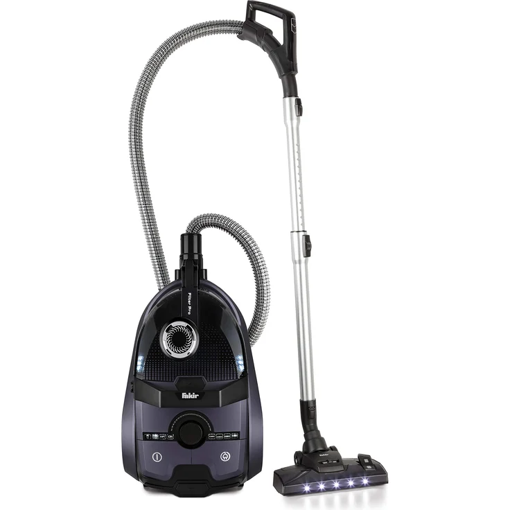 Fakir Filter Pro Bodenstaubsauger beutellos, Zyklon-Sauger, 4,5 l Staubbehälter, 8-Fach Filter-Technologie, extra leise, Violett, 800 W, 4.5 liters