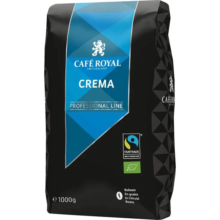 Café Royal Crema Bio Fairtrade Max Havelaar Professional Line Bohnenkaffee, 1er Pack (1 x 1 kg) – Bild 1