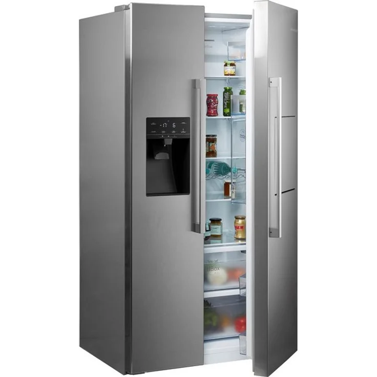 Bosch KAG93AIEP Side-by-Side-Kühlschrank, freistehend, edelstahl mit Antifingerprint, NoFrost, Schnellkühlen und -gefrieren, Wasser- und Eiswürfelspender, Festwasseranschluss, Breite 90.8 cm – Bild 5