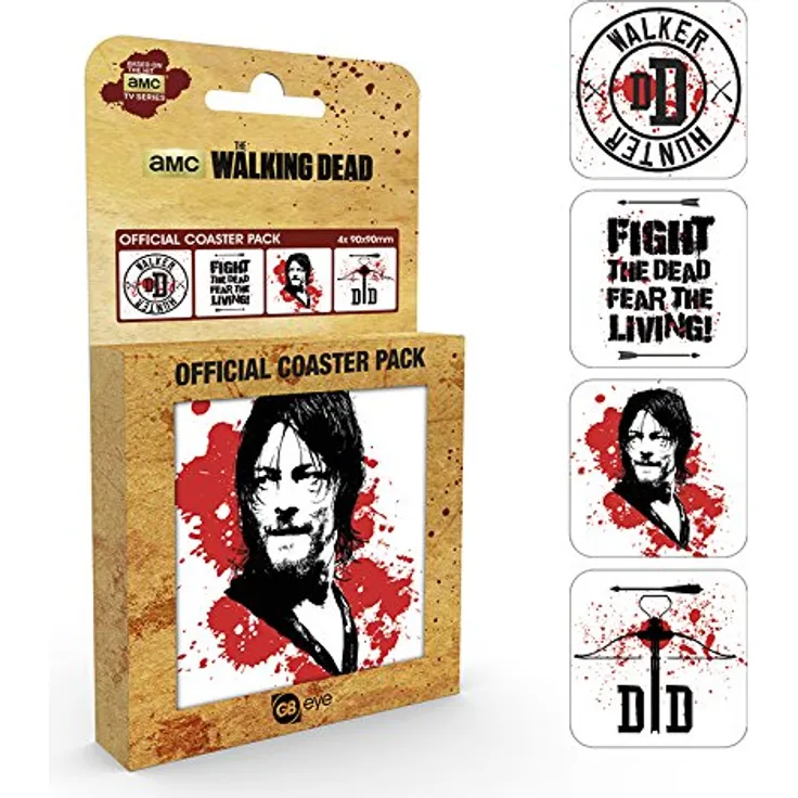 The Walking Dead Daryl Coaster Mix Untersetzer Standard