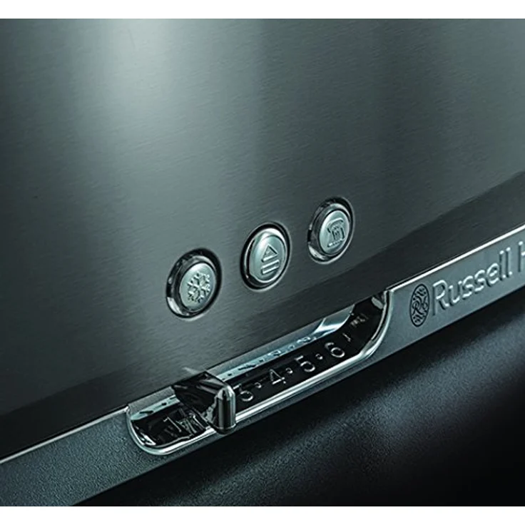 Russell Hobbs Toaster Langschlitz Luna grau, inkl. Brötchenaufsatz, 6 einstellbare Bräunungsstufen + Auftau- & Aufwärmfunktion, Schnell-Toast-Technologie, 1420W, 23251-56 – Bild 5