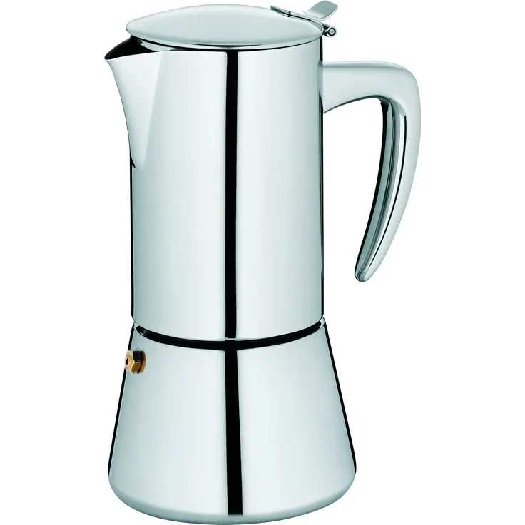 Kela 10836 Espressokanne, 6 Tassen, 300 ml, Induktionsgeeignet, Edelstahl, Latina