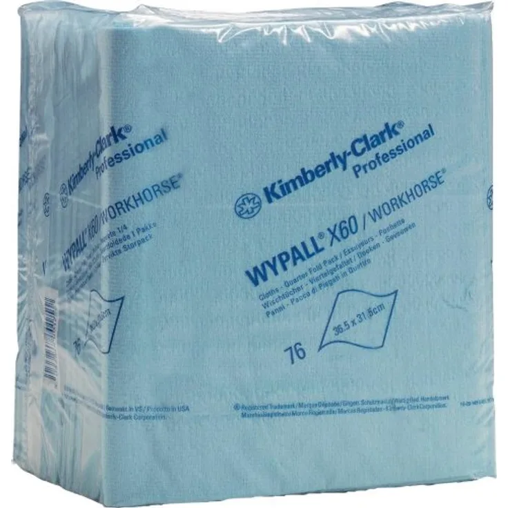 Wischtücher WYPALL X60, 31,5x36,5, blau, 76 Blatt