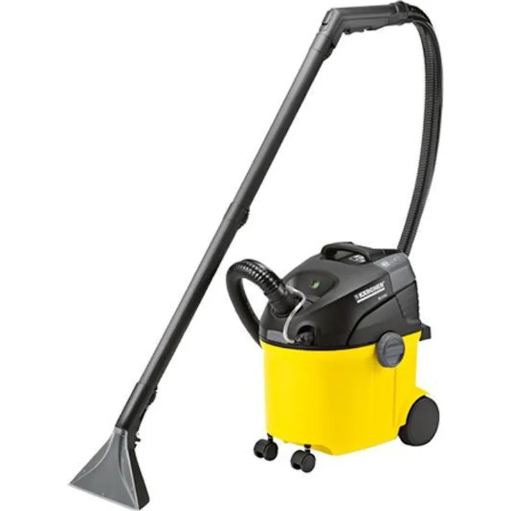 Kärcher SE 5.100 Waschsauger (2in1 integrierter Sprühschlauch, Waschdüse, 230 mm Arbeitsbreite, Sprühdruck 1 bar, Sprühmenge 1 l-min), schwarz-gelb
